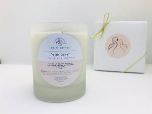 
                  
                    Load image into Gallery viewer, &amp;#39;With Love&amp;#39; Pure Soy Wax &amp;amp; Coconut Oil Candle, 7 oz.
                  
                
